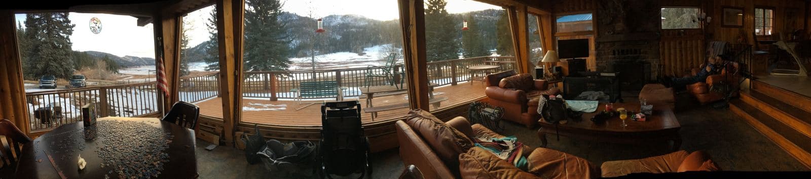 Lodge Living Room Panorama