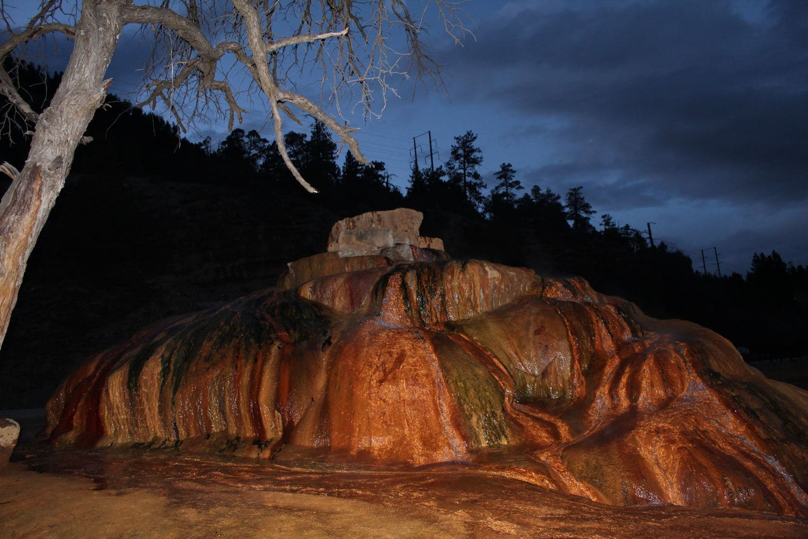 Nature Pinkerton Hot Springs Night